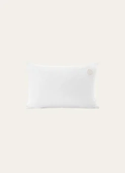 TAIE BÉBÉ EN GAZE DE COTON BRODERIE FEUILLE LAIT