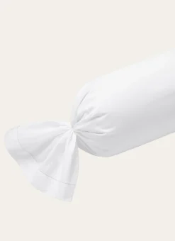 TAIE DE TRAVERSIN EN COTON BLANC
