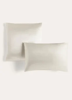 TAIE D'OREILLER PURE SOIE DE MÛRIER IVOIRE