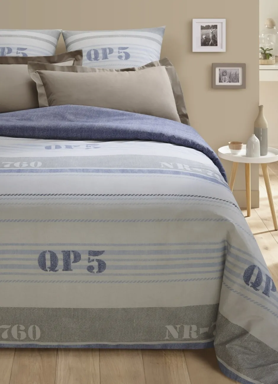 TAIE D'OREILLER UNIE EN COTON TAUPE