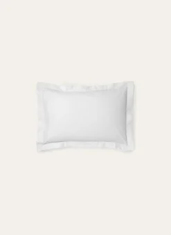 TAIE D'OREILLER UNIE EN PERCALE DE COTON BLANC