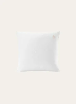 TAIE ENFANT EN GAZE DE COTON BRODERIE FEUILLE LAIT