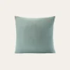 TAIE ENFANT EN GAZE DE COTON BRODERIE FEUILLE MOUSSE