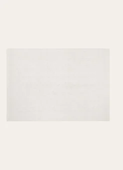 TAPIS DE BAIN JACQUARD UNI ANTIDÉRAPANT BLANC CASSÉ