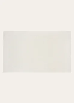 TAPIS DE BAIN À MOTIF EN COTON ECRU