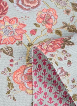TAPIS EN COTON IMPRIMÉ RÉVERSIBLE MULTICOLORE