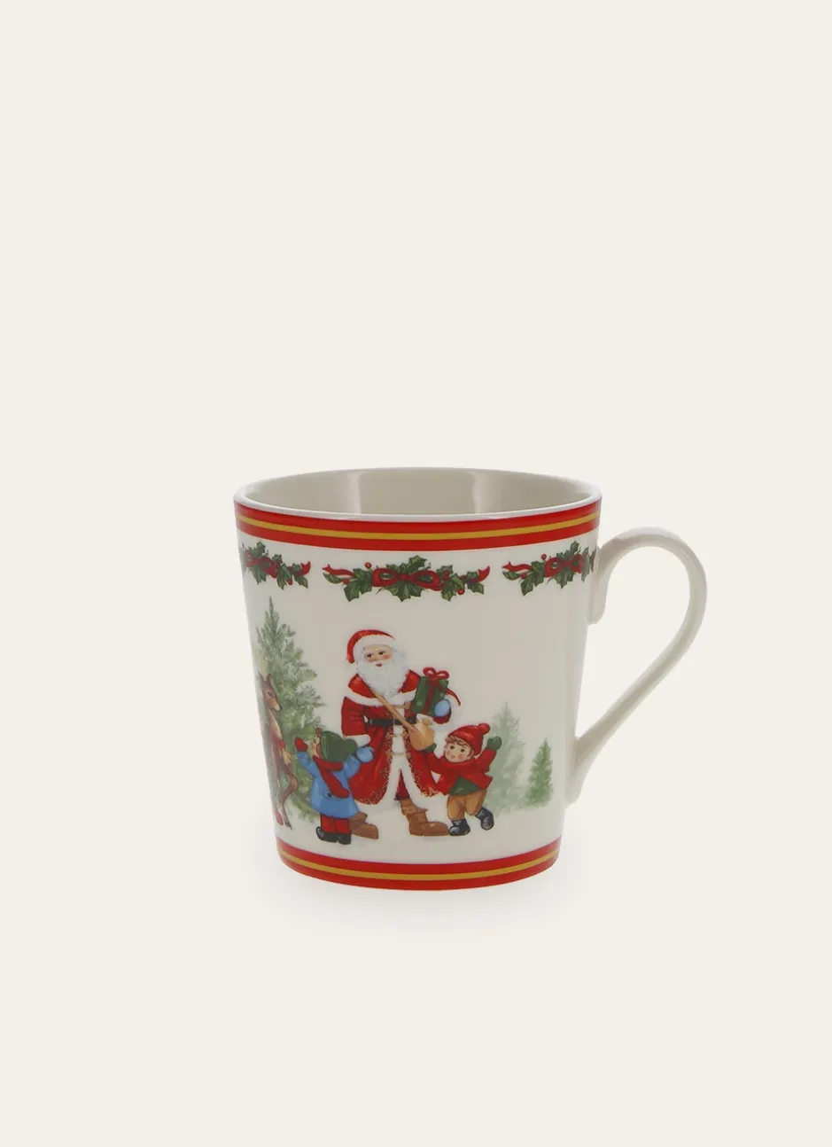 TASSE À CHOCOLAT CHAUD EN PORCELAINE MOTIF NOËL MULTICOLORE