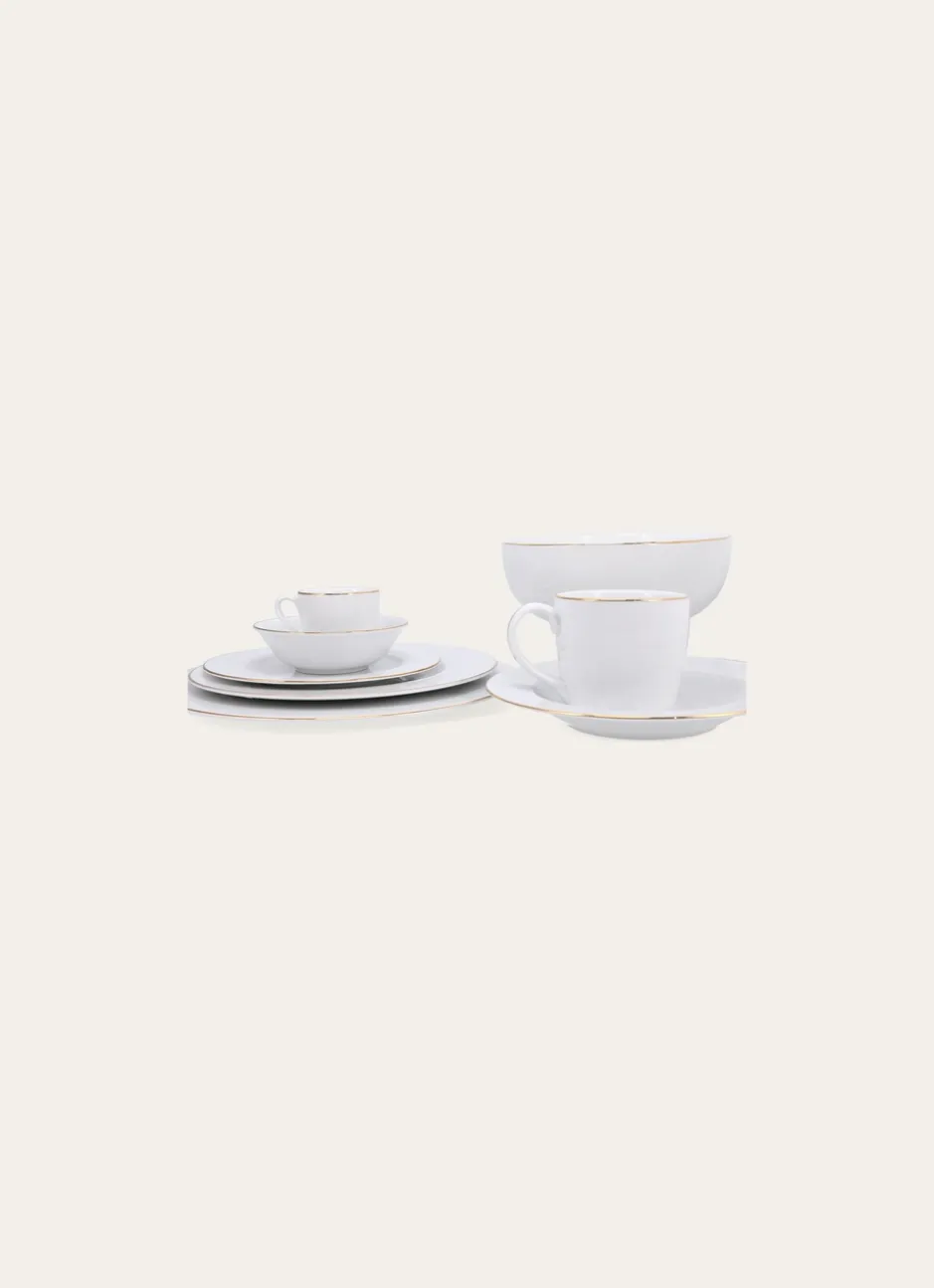 TASSE EN PORCELAINE AVEC LISERÉ DORÉ BLANC
