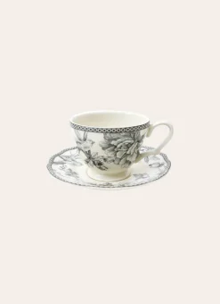 TASSE ET SOUCOUPE EN GRÈS ADELAÏDE GRIS