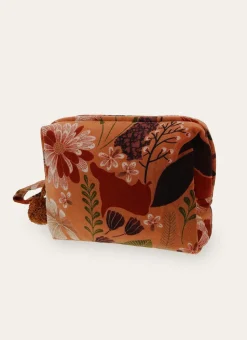 TROUSSE GRAND FORMAT EN VELOURS SOLAL TERRACOTA