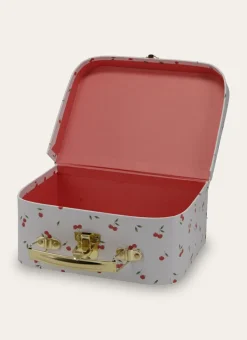 VALISETTE EN CARTON PETITES CERISES ÉCRU