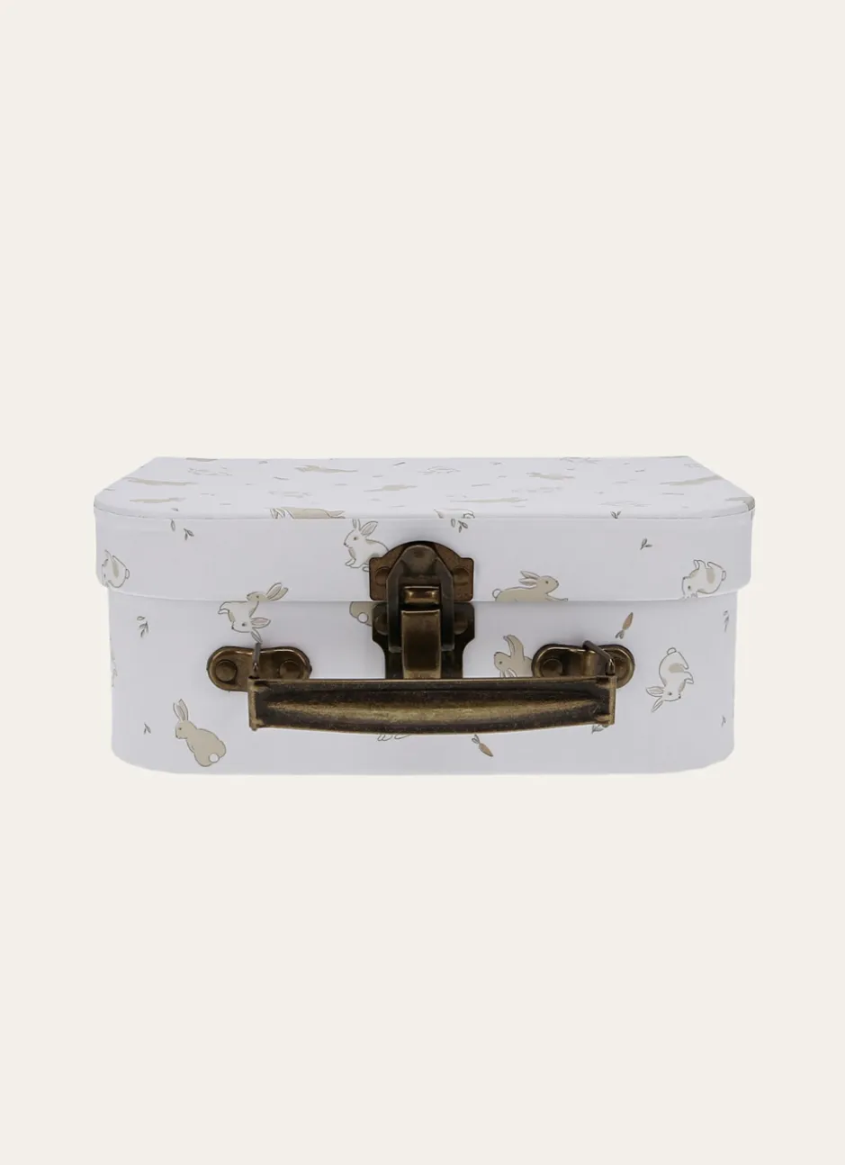 VALISETTE MOTIF LAPIN BLANC