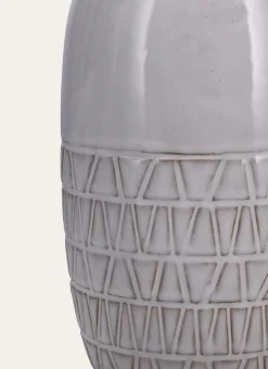 VASE CIME BLANC / GRISE
