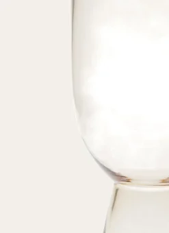 VASE EN VERRE TRANSPARENT AMBRE TRANSPARENT