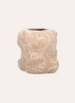 VASE FORME IRRÉGULIÈRE EN DOLOMITE (PETIT MODÈLE) BEIGE