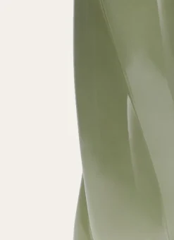VASE TORSADÉ EN VERRE OPAQUE vert