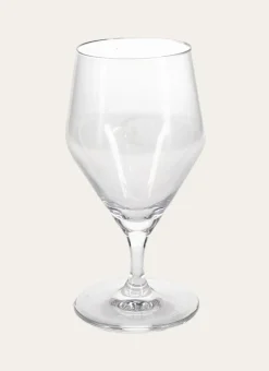 VERRE A PIED BAS EN CRISTALLIN TRANSPARENT