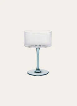 VERRE À EAU SUR PIED ALVIN VERT D'EAU