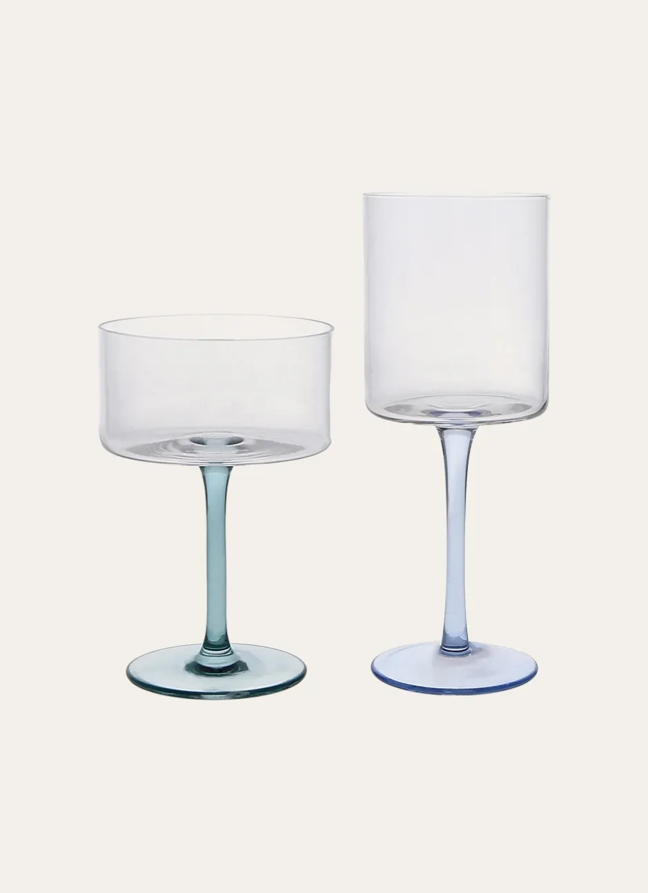 VERRE À VIN SUR PIED ALVIN BALTIQUE