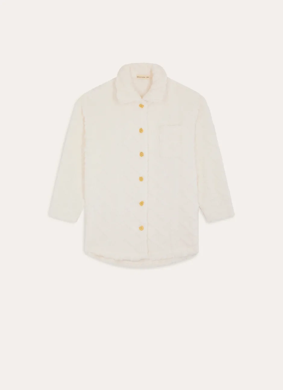 VESTE POLAIRE EMBOSSÉE CNOOD ECRU