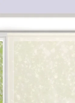 VITRAGE BRODÉ FLORAL 90 X 120CM IVOIRE