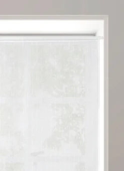 VITRAGE JACQUARD À FINES RAYURES 60 X 120 CM ÉCRU