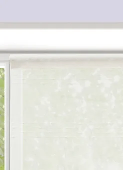 VITRAGE RAYURES HORIZONTALES EN RELIEF 60 X 120CM BLANC
