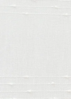 VITRAGE RAYURES HORIZONTALES EN RELIEF 90 X 160CM BLANC