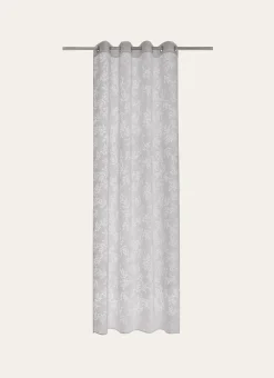 VOILAGE À MOTIF FLORAL BLANC