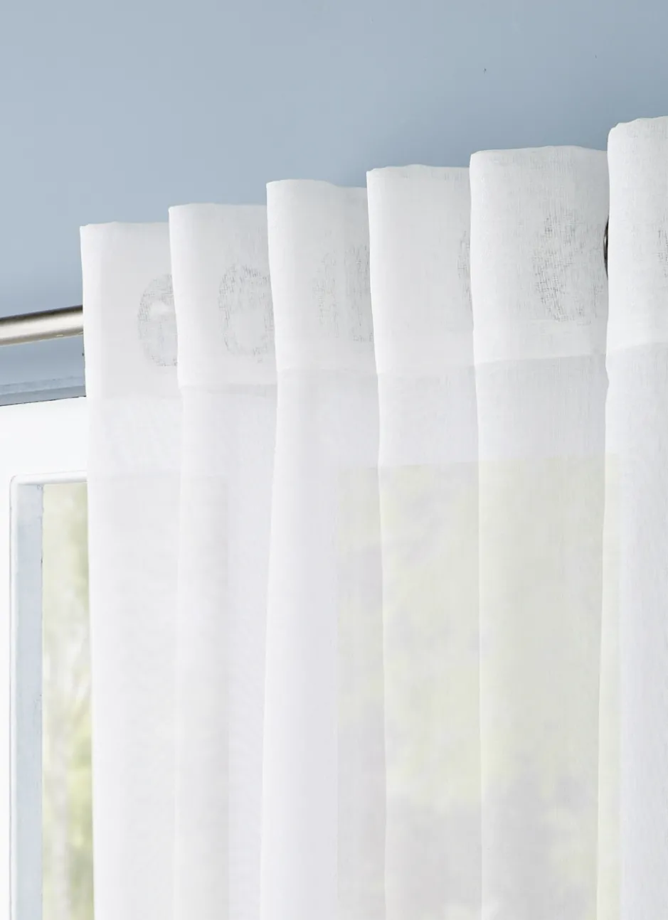 VOILAGE UNI - L300CM BLANC